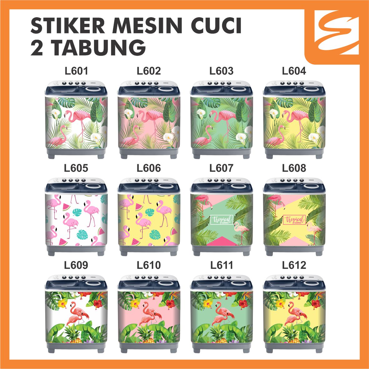 Stiker Mesin Cuci 2 Tabung B (90cm X 85cm) – Hello Kitty – Elni Printing